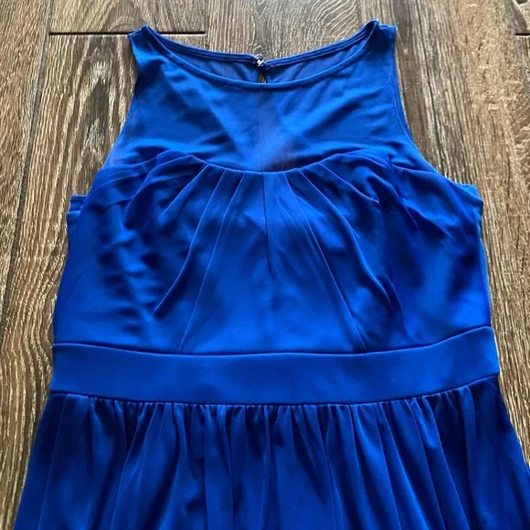 DAVID’S BRIDAL royal blue midi dress - Picture 3 of 10
